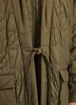 Recycled Polyester Houndstooth Padding Kimono