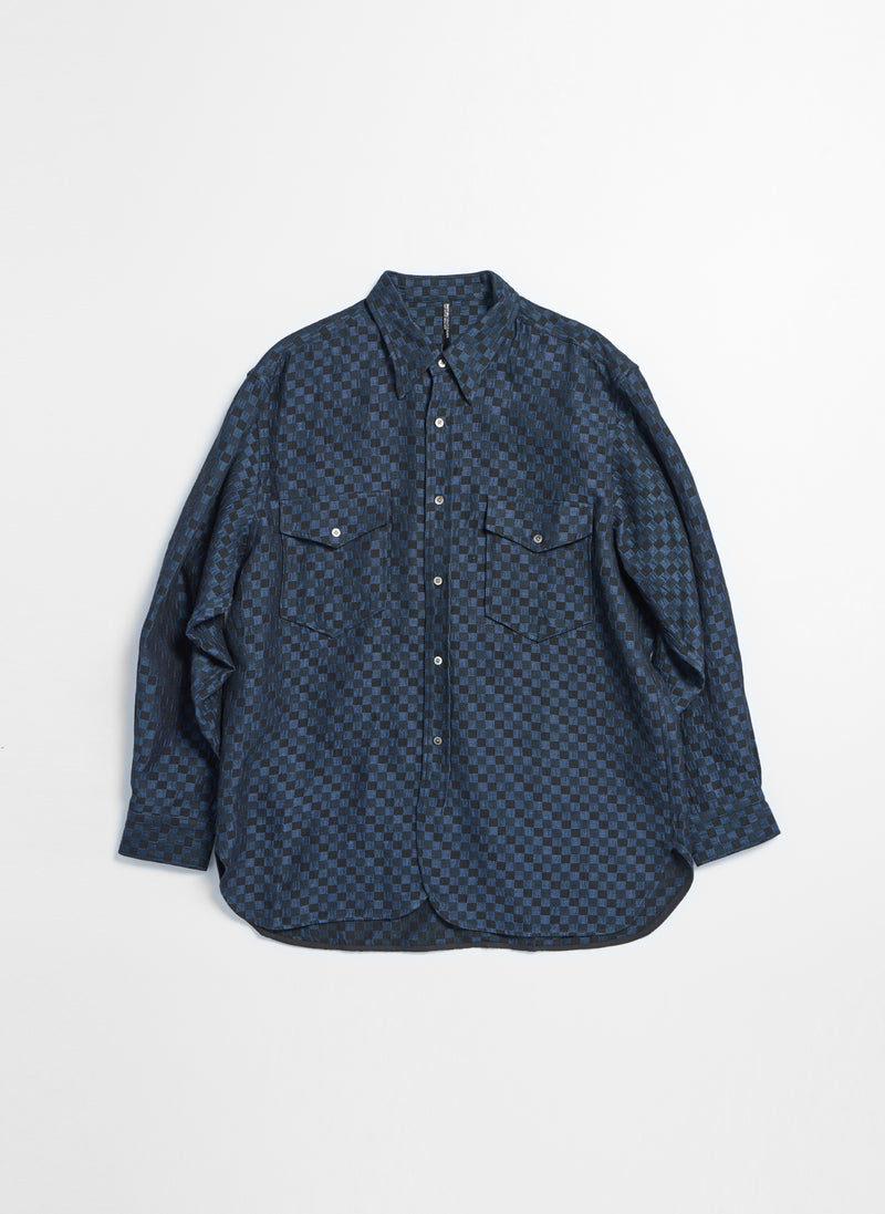 Cotton Linen Checkers CPO Shirt