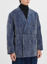 Indigo Like Jacquard Soft Blazer