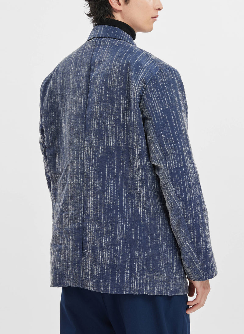 Indigo Like Jacquard Soft Blazer