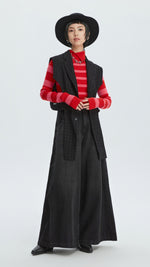 Asymmetric Striped Pullover