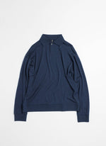 Wool Jersey Long Sleeve Polo