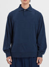 Wool Jersey Long Sleeve Polo