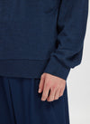 Wool Jersey Long Sleeve Polo