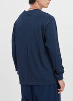 Wool Jersey Long Sleeve Pocket Tee