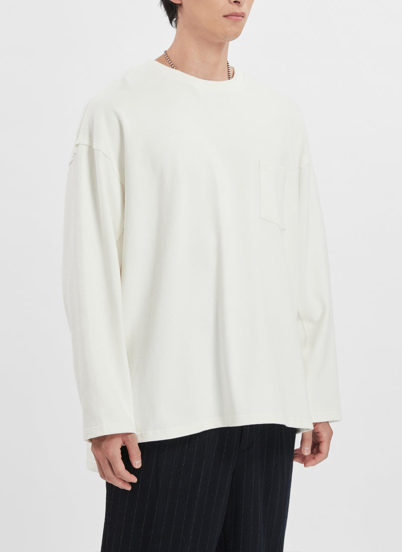 450G Heavy Cotton Long Sleeve Pocket Tee