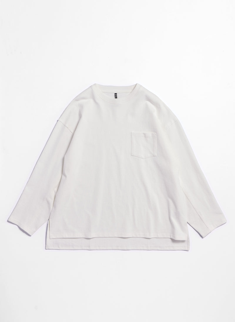450G Heavy Cotton Long Sleeve Pocket Tee