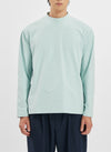 Mercerised Cotton Mock Neck Tee