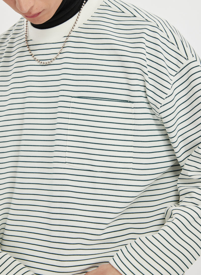 Long Sleeves Border Tee