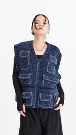 Velvet Knitting Waistcoat