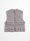 Velvet Polyester Knitted Waistcoat