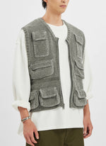 Velvet Polyester Knitted Waistcoat