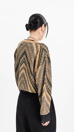 Lurex Jacqaurd Cardigan