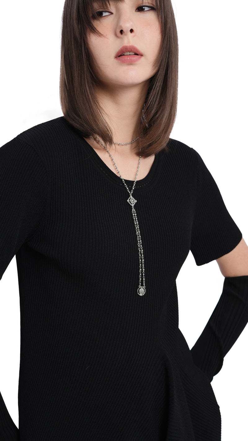Future Darkness Double Layer Choker-Y Necklace