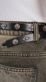 Future Darkness Studded Leather Belt