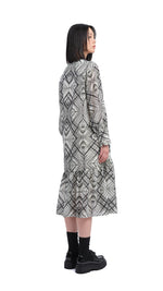 Handcrafted Checker Printed Shirt Dress