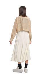 Textual Cropped Shirt