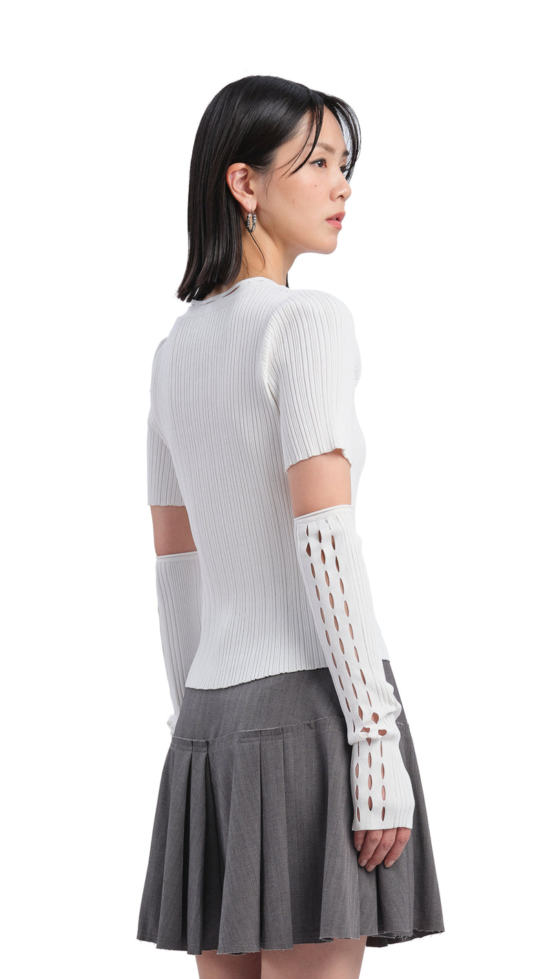 Sweater With Detachable Hand Warmer