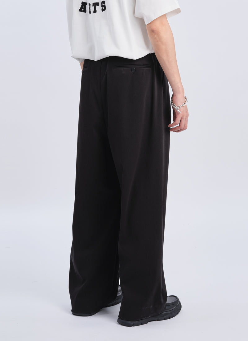 Wonder Shape (Move) Pleated Straight Wide Pants