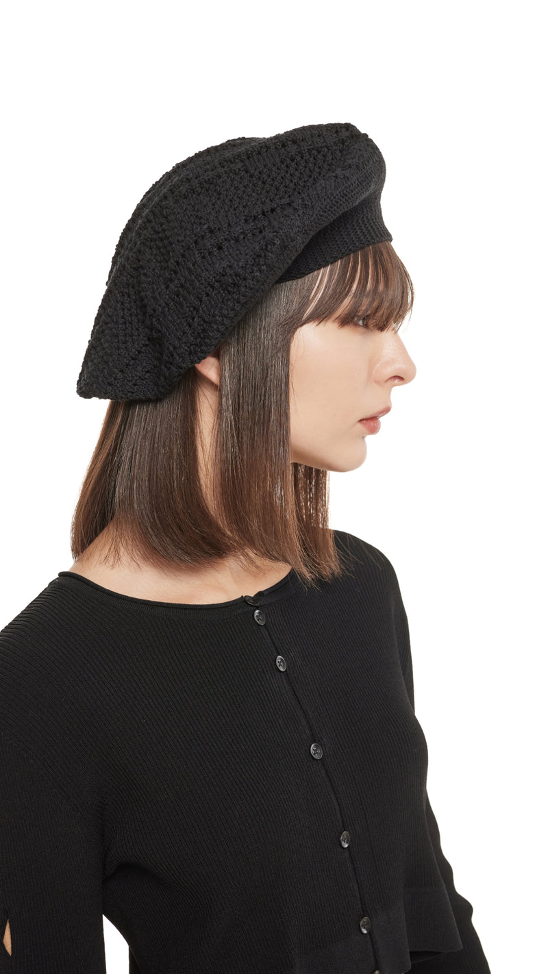 Crochet Fullmoon Beret Hat