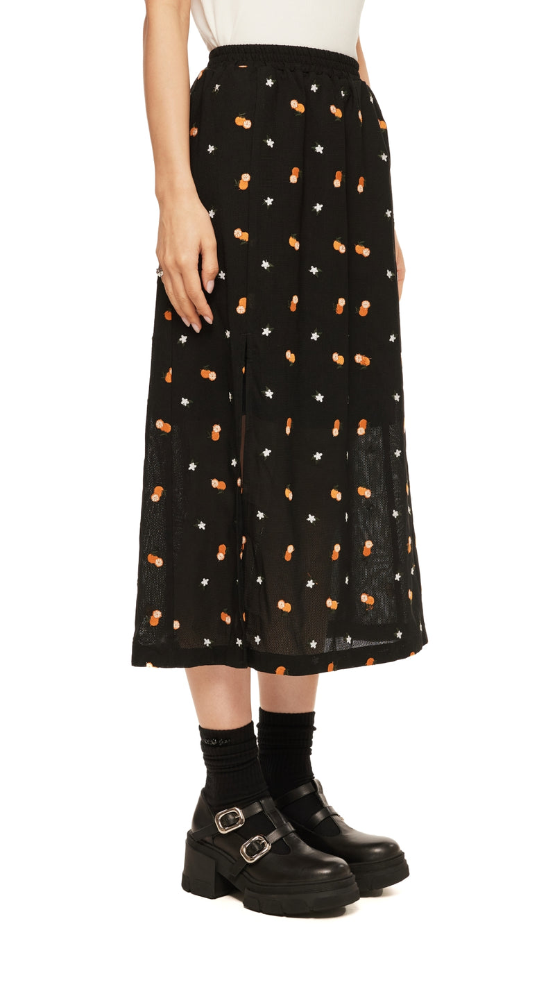 Fruit Embroidery Skirt