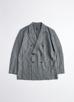 Imported Cotton Nylon Soft Double Breasted Blazer