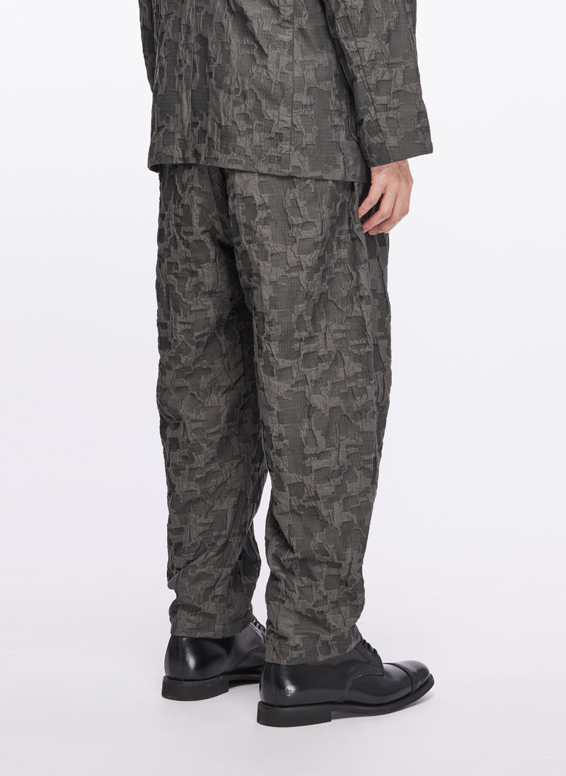 Jacquard Wide Tapered Pants (P-12)