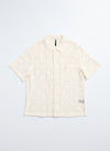 Cotton Lace Short Sleeve Open Collar Shir
