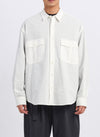 Cotton Seersuker Classic Utility Pocket Shirt