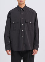 Cotton Seersuker Classic Utility Pocket Shirt