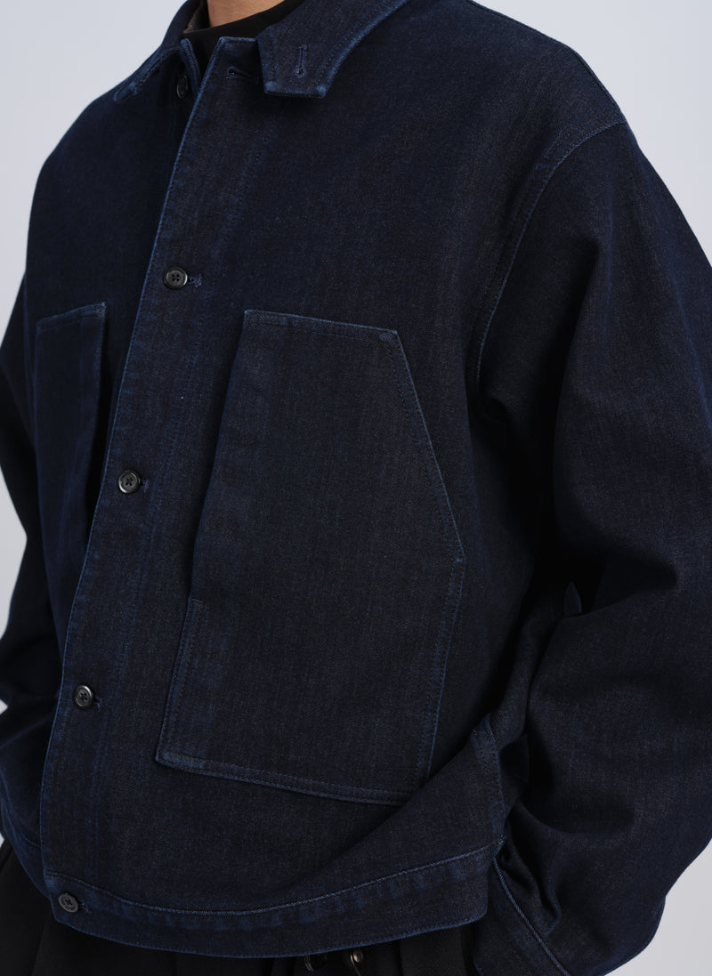 3D Printing Down Denim Soft Tucker Jacket