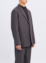 Lanatec Polyester Single Breasted Soft Blazer