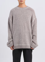 Hand Stitch Polyester Velet Knitted Pullover