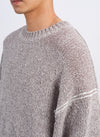 Hand Stitch Polyester Velet Knitted Pullover