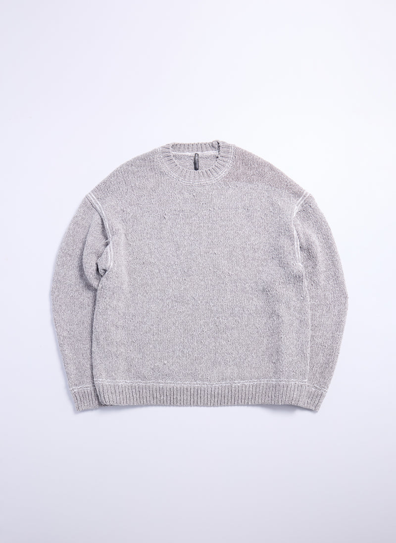 Hand Stitch Polyester Velet Knitted Pullover