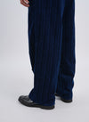 Indigo Cotton Corduroy Baker Pants