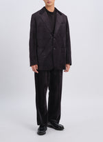 Micro Polyester Velour Twill Suit Pants