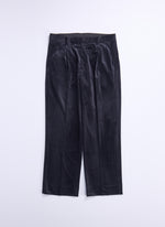 Micro Polyester Velour Twill Suit Pants