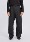 Marzotto Wool Straight Full Length Officer Pants