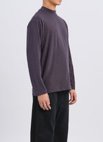 Polyester Velvet Fleece Mock Neck Top