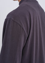 Polyester Velvet Fleece Mock Neck Top