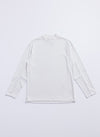 Polyester Velvet Fleece Mock Neck Top