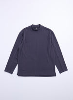 Polyester Velvet Fleece Mock Neck Top