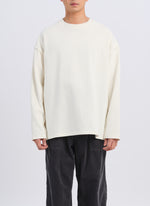 Heavy Cotton Jersey Raw Edge Top