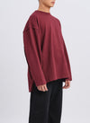 Heavy Cotton Jersey Raw Edge Top