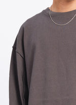 Heavy Cotton Jersey Raw Edge Top