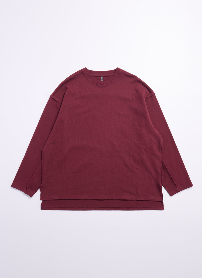 Heavy Cotton Jersey Raw Edge Top