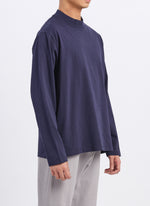 Mercerized Cotton Mock Neck Tee (T-05)