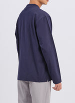 Mercerized Cotton Mock Neck Tee (T-05)