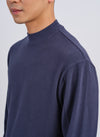 Mercerized Cotton Mock Neck Tee (T-05)